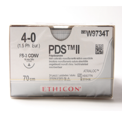 [에치콘]피디에스봉합사(PDS II) W9734T 36타 급여코드 : B0544101