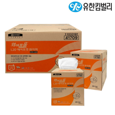 [유한킴벌리]와이프올 41709 300매/박스