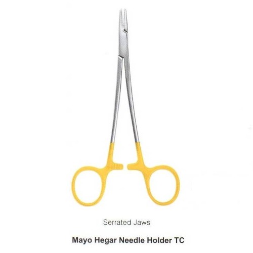 [특가] [진성] 메이요헤가니들홀더 16cm TC (Serrated Jaws) Mayp Hegar Needle Holder TC [6-270-16]