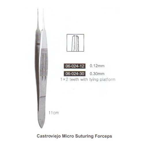 [진성] 카스트로비죠포셉 (Castroviejo Micro Suturing Forceps)