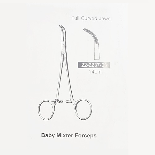 [진성] 베이비믹스터포셉 14cm 곡(22223703) (Baby Mixter Forceps)