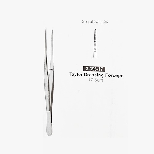 [진성] 테일러드레싱포셉 17.5cm Serrated(339317) (Taylor Dressing Forceps)
