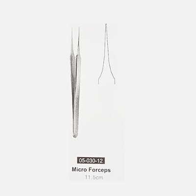 [진성] 마이크로포셉 11.5cm 직 전자핀셋 (Micro Forceps) [05-030-12]