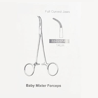 [진성] 베이비믹스터포셉 14cm 곡(22223703) (Baby Mixter Forceps)